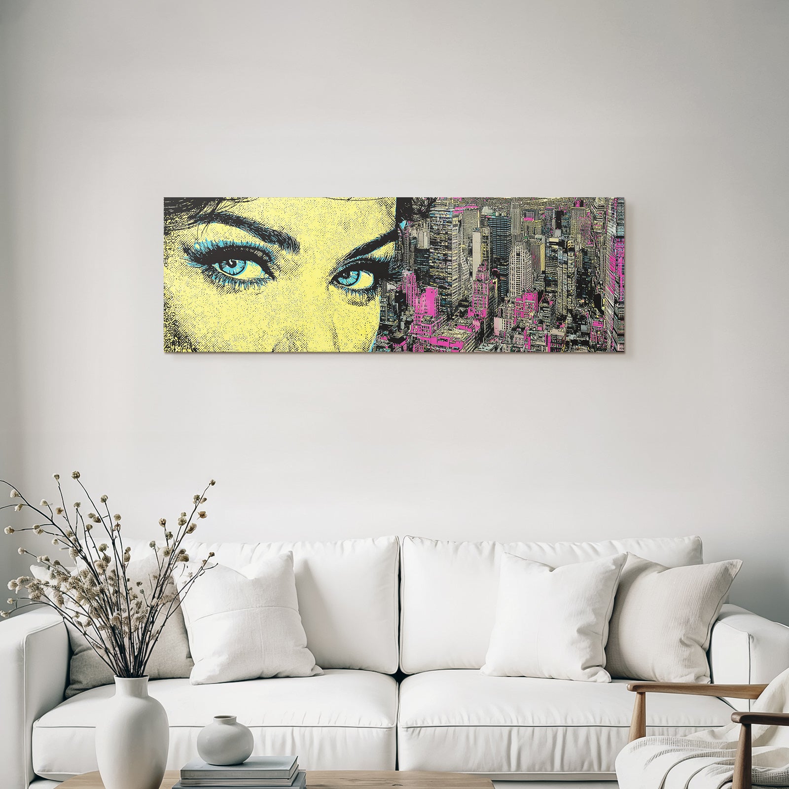 PopArt Auge Und Stadtlandschaft Popart