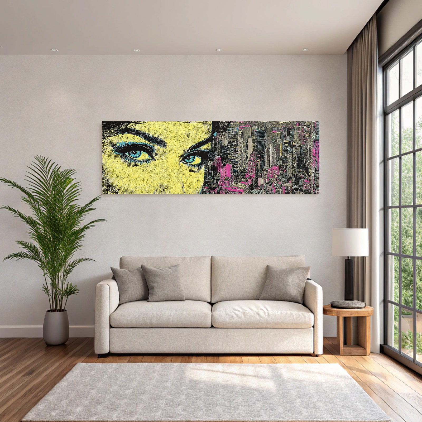 PopArt Auge Und Stadtlandschaft Popart