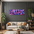 PopArt Bunte Abstrakte Baukunst Der Herzen