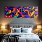 PopArt Buntes Abstract Kunstwerk