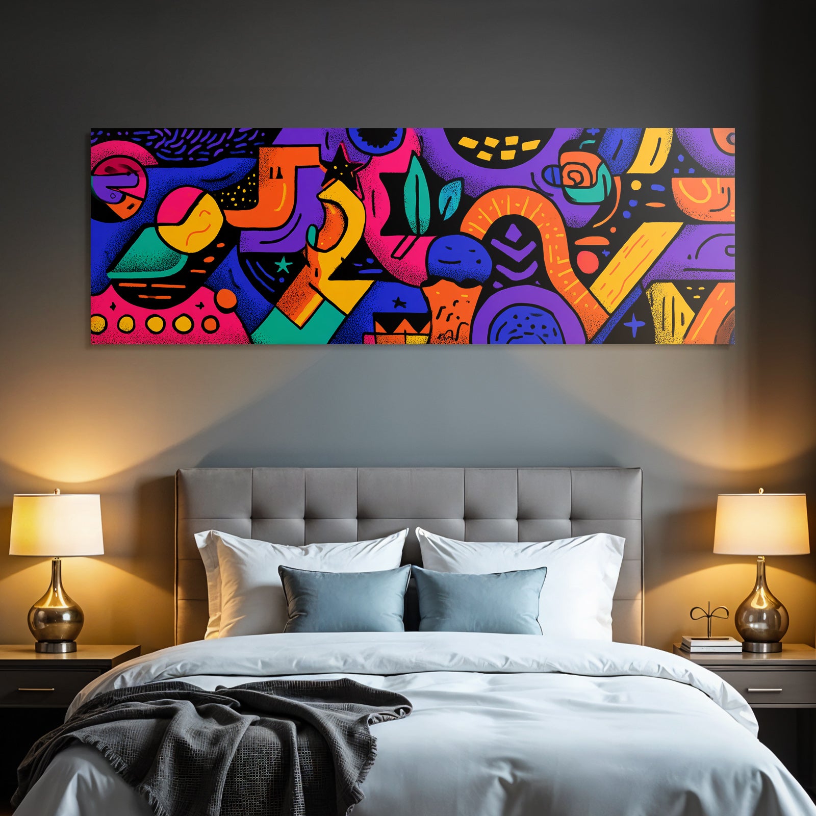 PopArt Buntes Abstract Kunstwerk