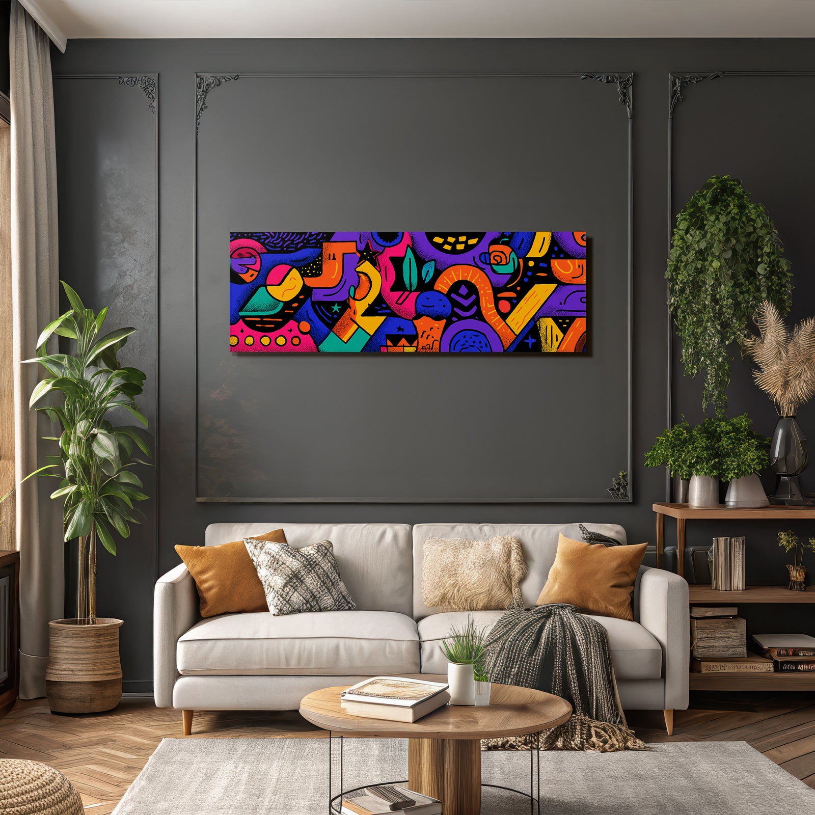 PopArt Buntes Abstract Kunstwerk