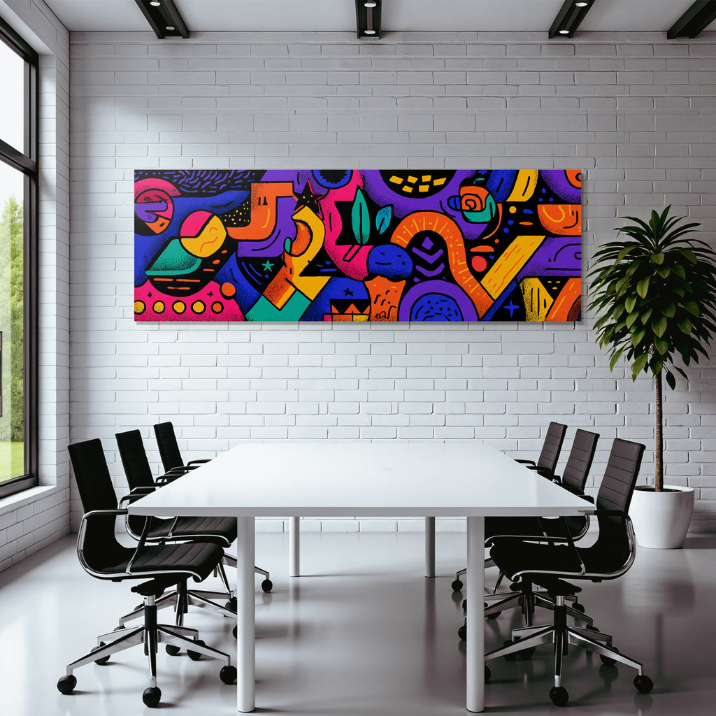 PopArt Buntes Abstract Kunstwerk