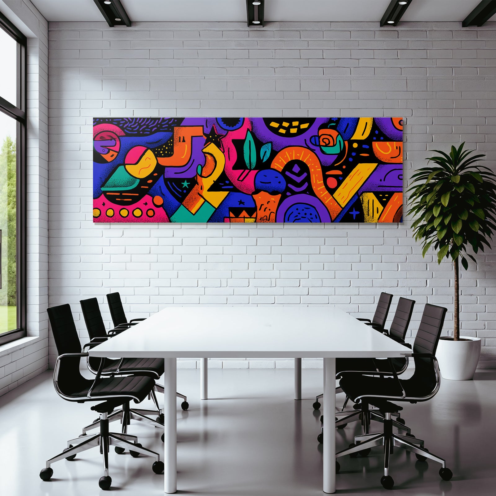 PopArt Buntes Abstract Kunstwerk