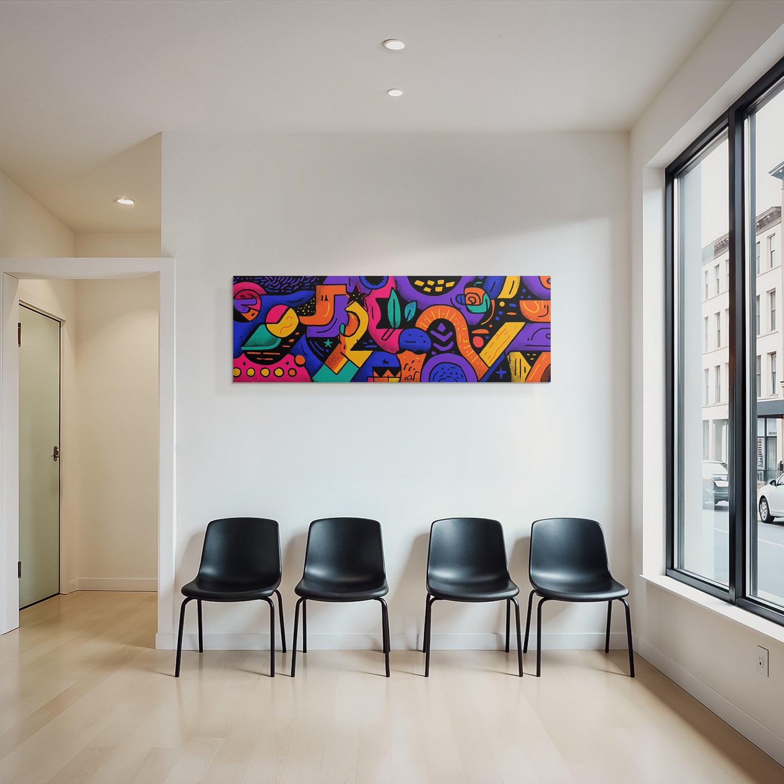 PopArt Buntes Abstract Kunstwerk