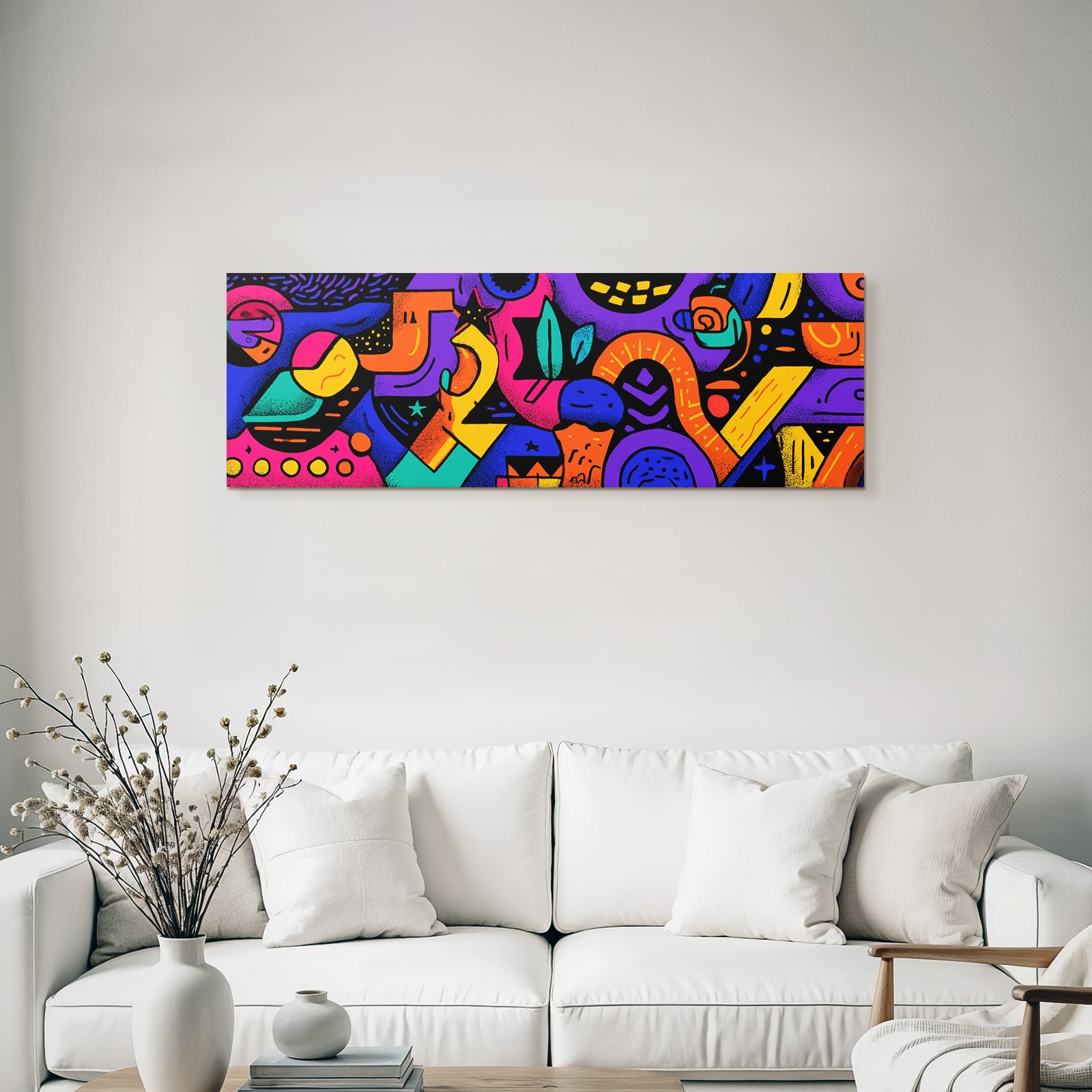 PopArt Buntes Abstract Kunstwerk