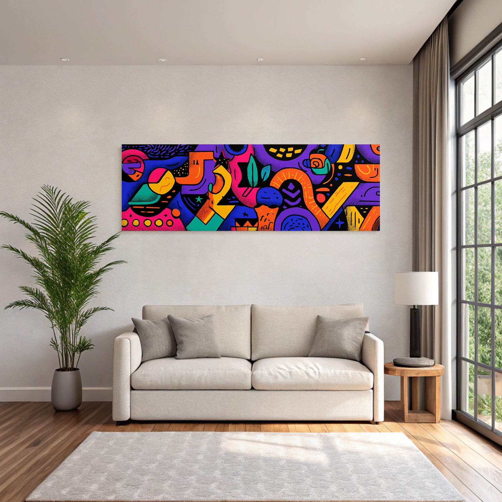 PopArt Buntes Abstract Kunstwerk