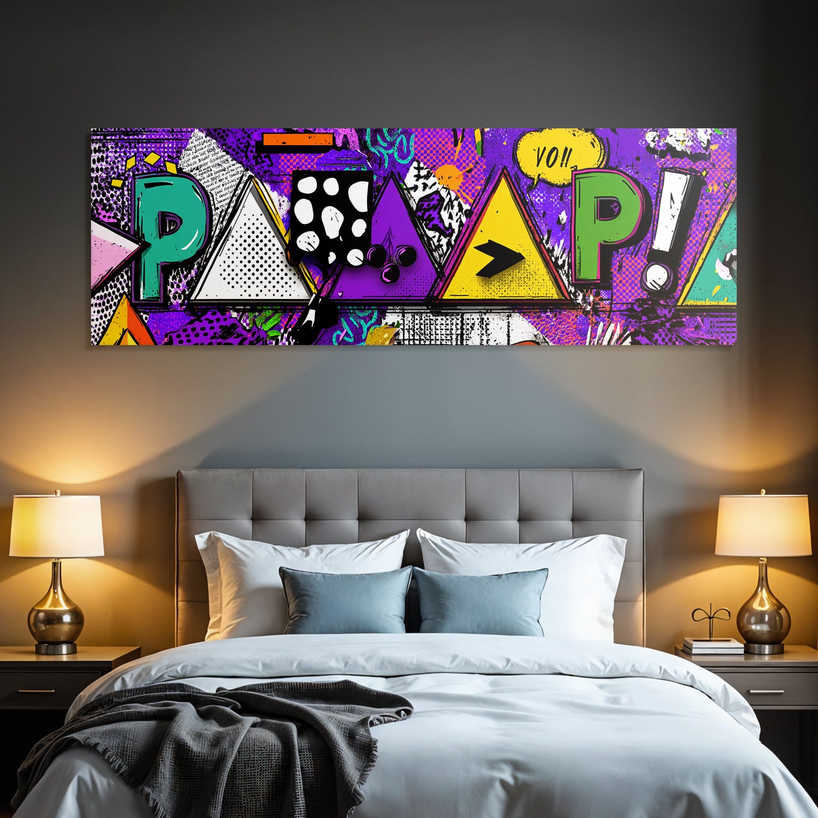 PopArt Buntes Retro Geometrisches Design