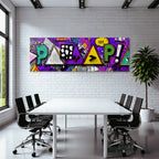 PopArt Buntes Retro Geometrisches Design