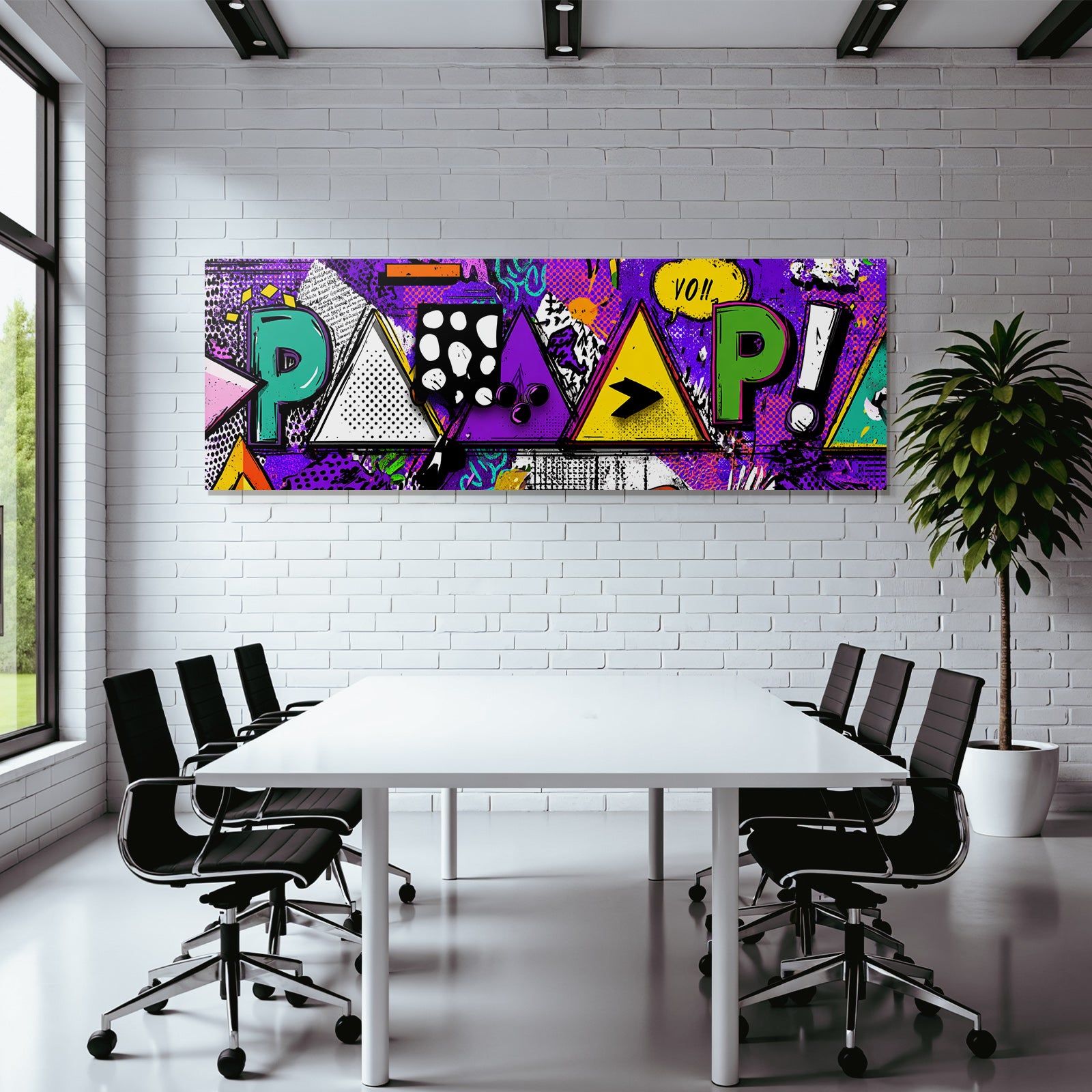 PopArt Buntes Retro Geometrisches Design
