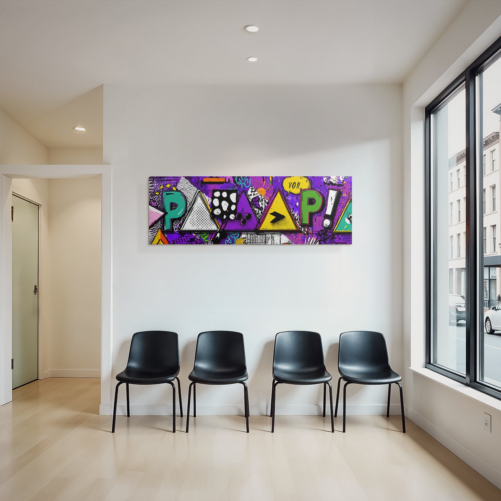 PopArt Buntes Retro Geometrisches Design