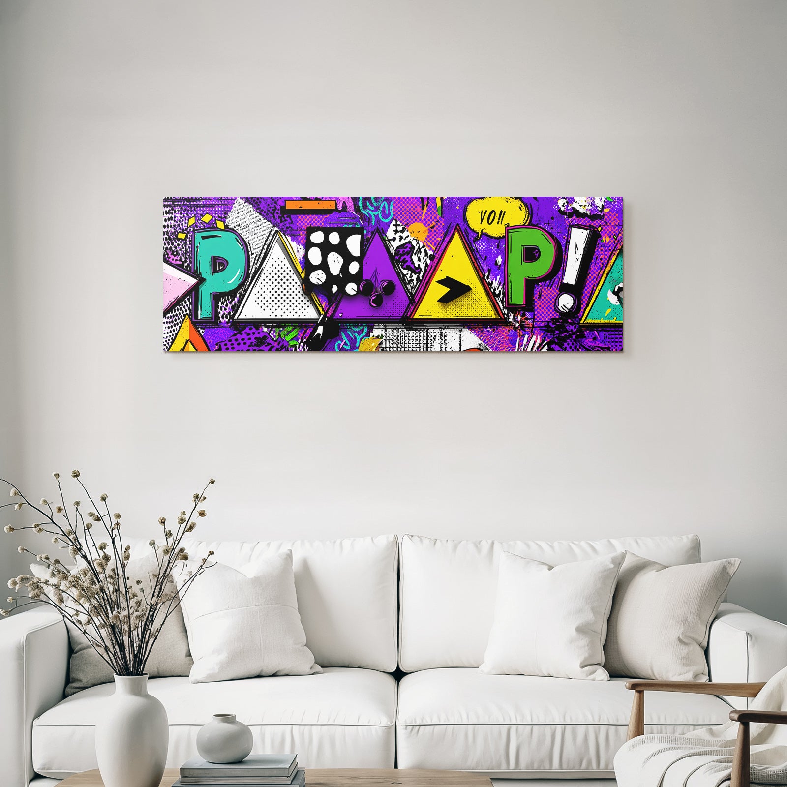PopArt Buntes Retro Geometrisches Design