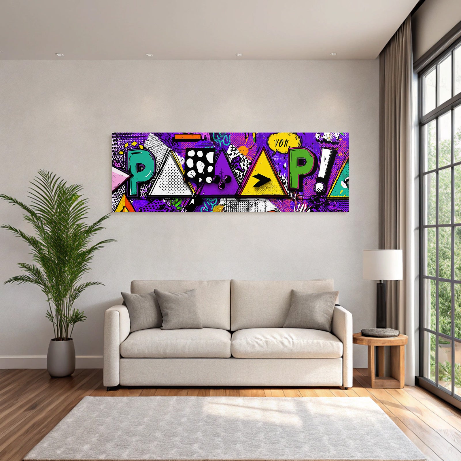 PopArt Buntes Retro Geometrisches Design