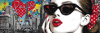 PopArt Chic Pariser Kunstwerk Frau Mit Sonnenbrille Eiffelturm | Pop Art | Stilrichtungen