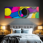 PopArt Farbenfrohes Abstraktes Design Geometrische Formen Und Muster