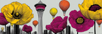 PopArt Lebendige Blumen Stadt Mit Heissluftballons | Pop Art | Stilrichtungen