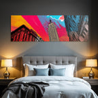 PopArt Lebendige Digital Art Empire State Gebaeude