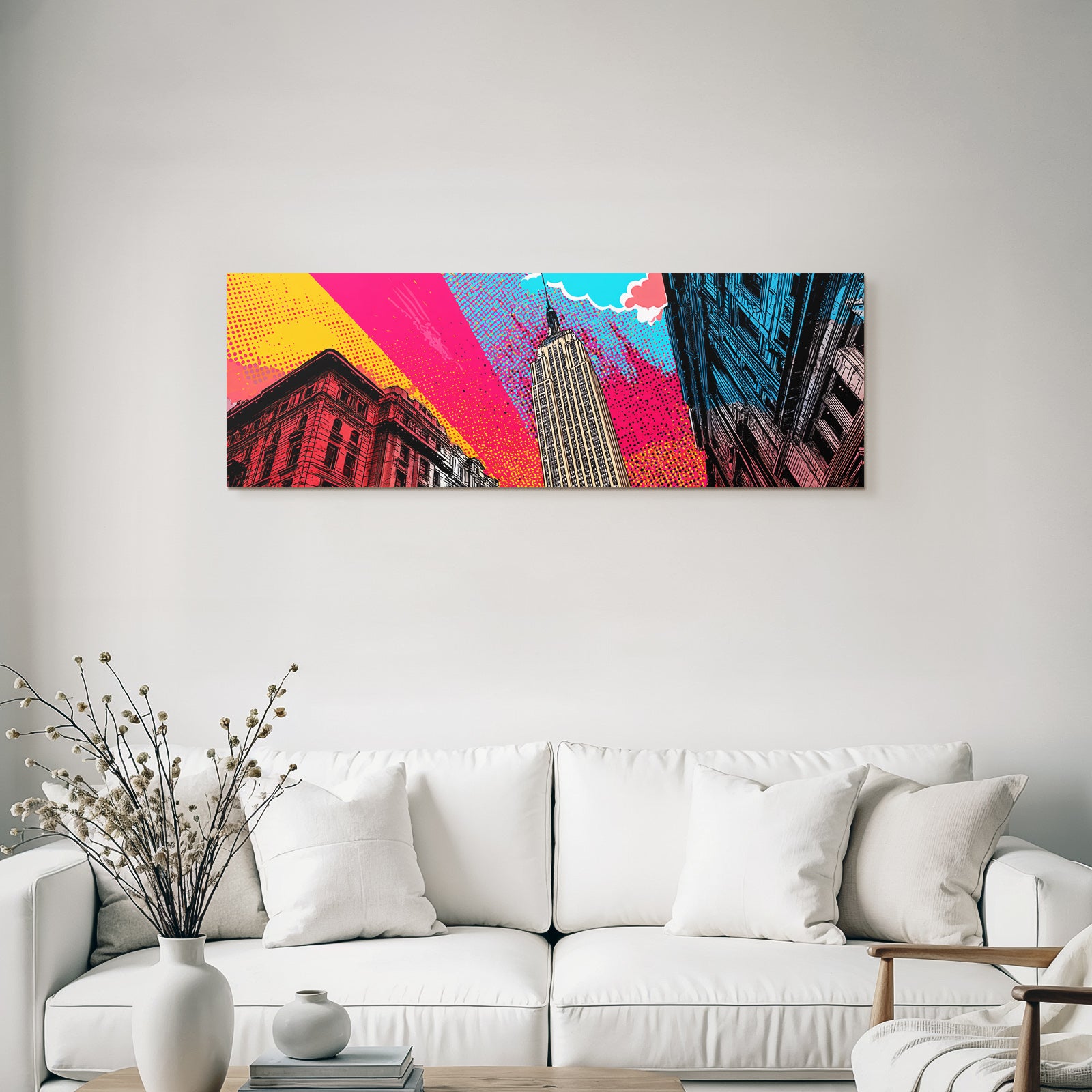 PopArt Lebendige Digital Art Empire State Gebaeude