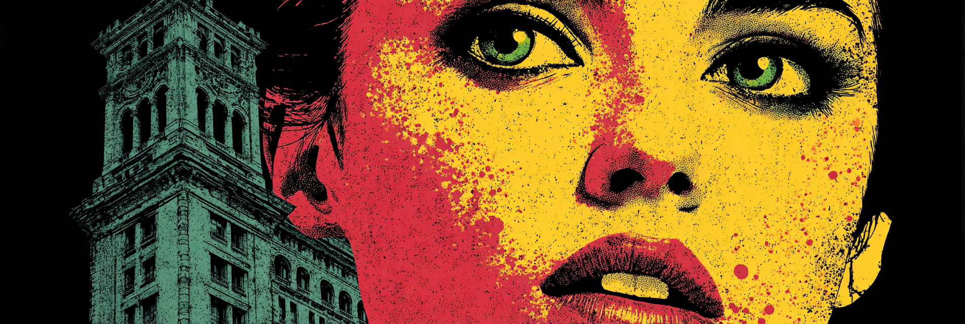 PopArt Modernes Gesicht Mit Stadt Im Hintergrund | Pop Art | Stilrichtungen