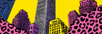 PopArt Stilisierte Skyline Mit Bunter Stadtansicht Im Popart Stil | Pop Art | Stilrichtungen