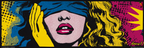 PopArt Frau Mit Verdeckten Augen | Pop Art | Stilrichtungen