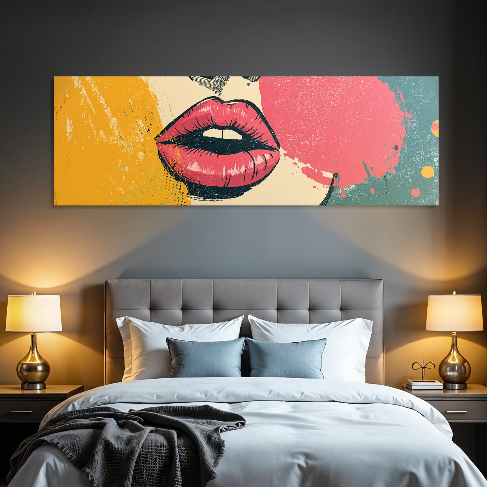 PopArt Kunstvolle Lippenillustration
