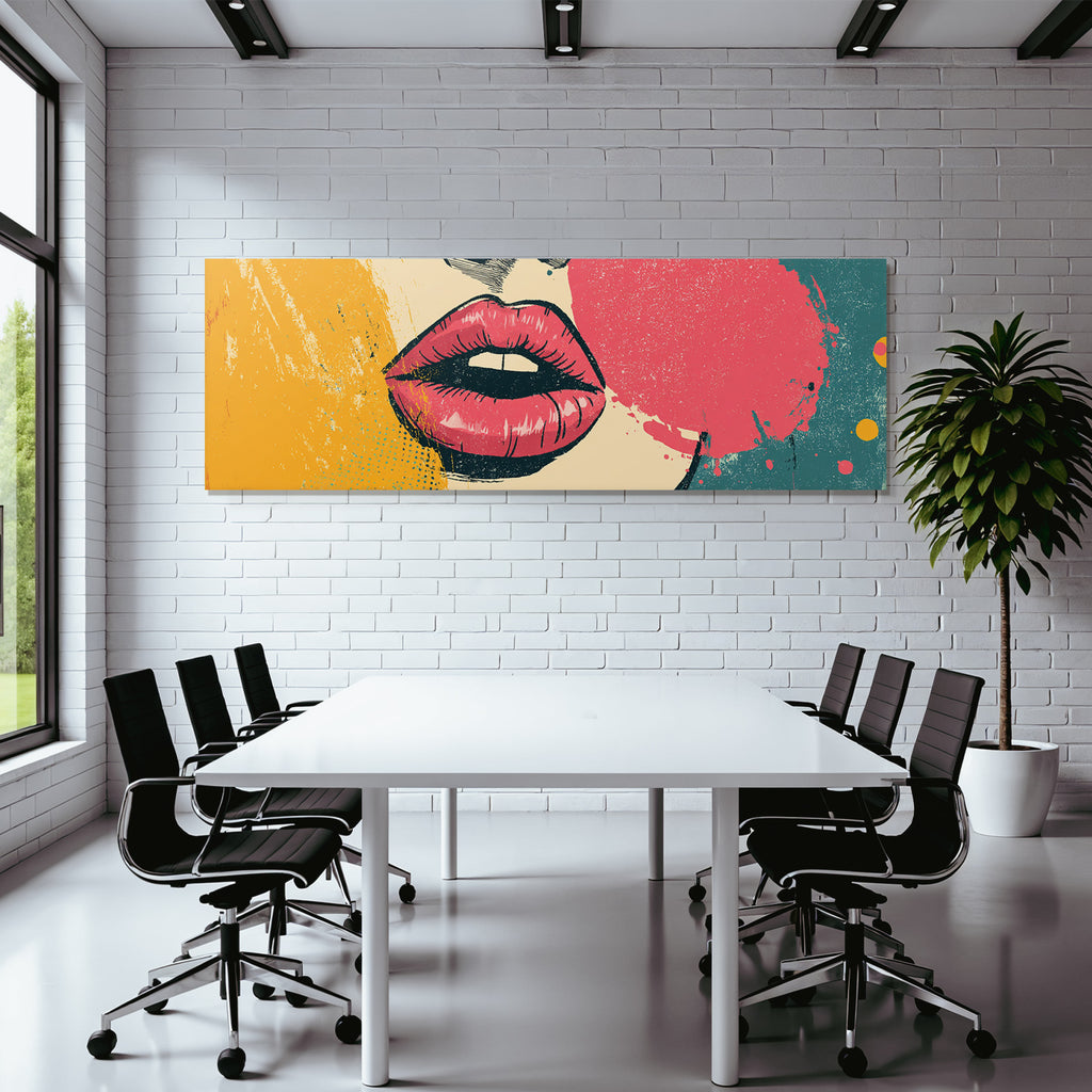 PopArt Kunstvolle Lippenillustration