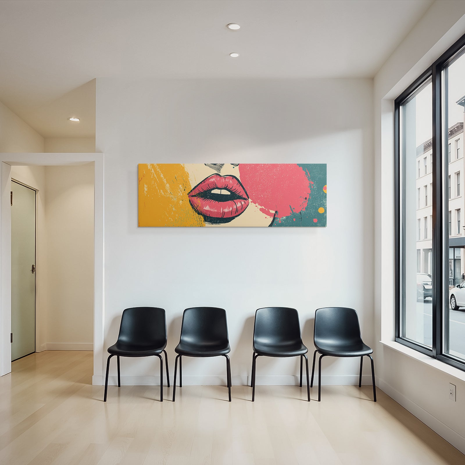 PopArt Kunstvolle Lippenillustration