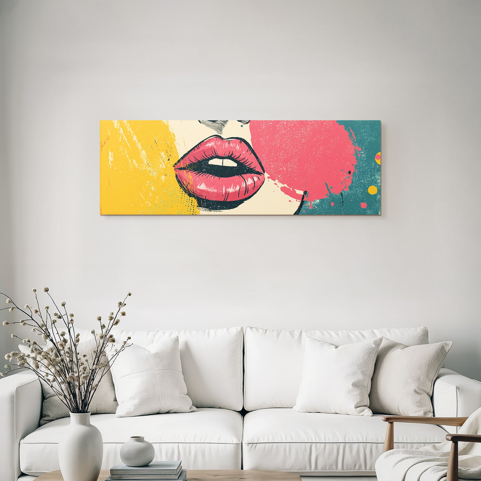 PopArt Kunstvolle Lippenillustration