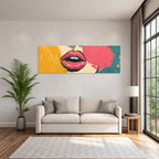 PopArt Kunstvolle Lippenillustration