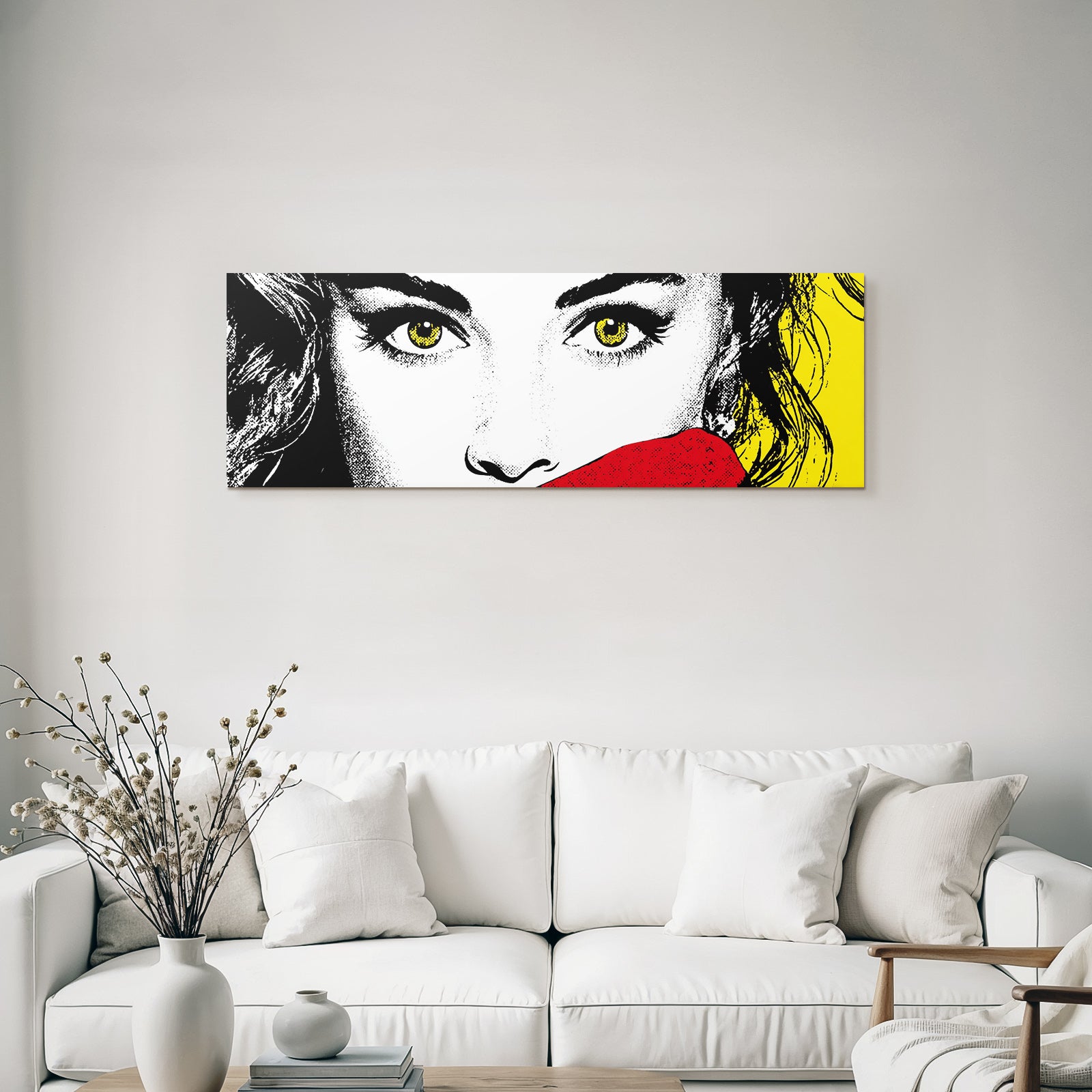 PopArt Nahaufnahme Personengesicht Stil Lebendige Farben