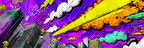 PopArt Stadtansicht Popart Stil Mit Dynamischen Wolken | Pop Art | Stilrichtungen
