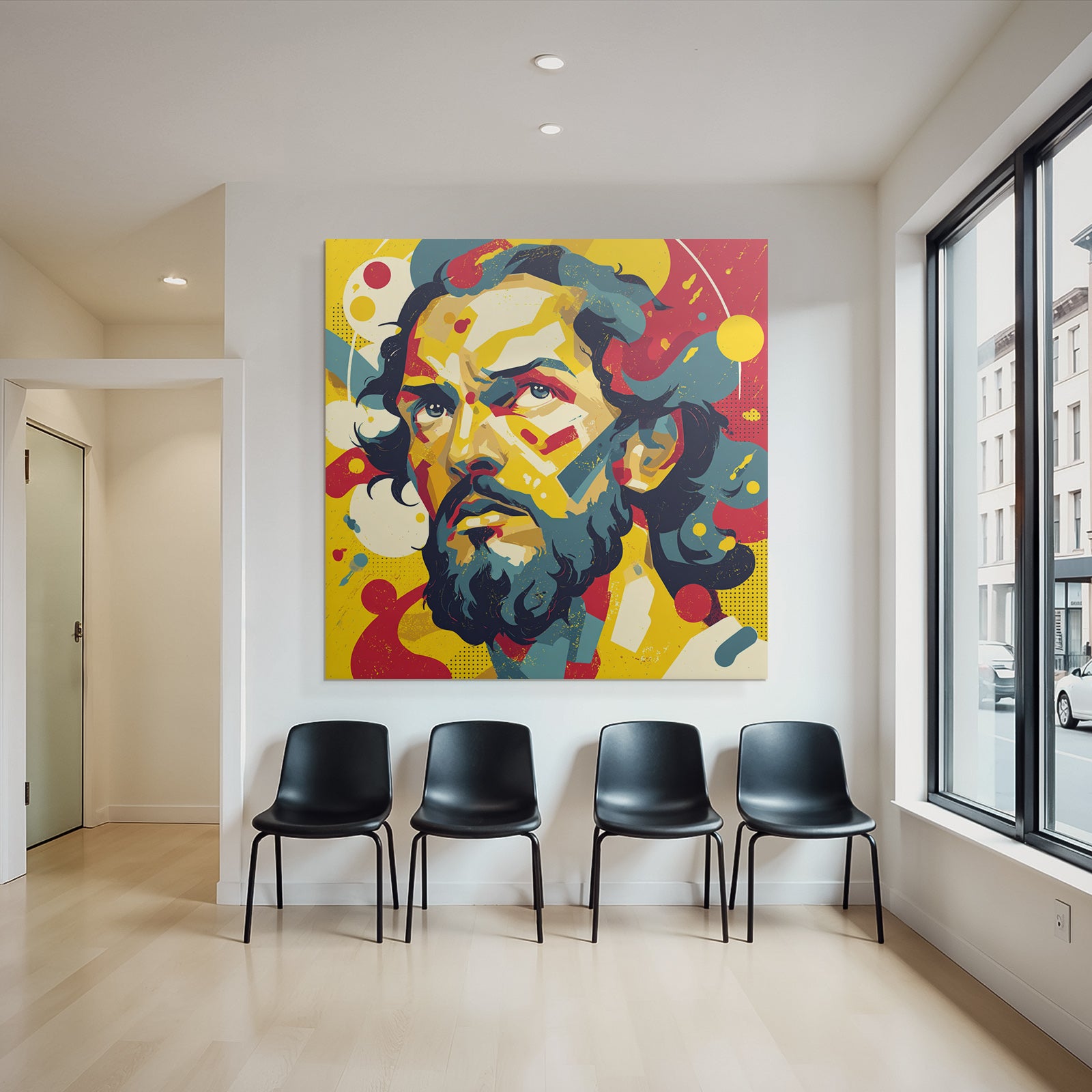 PopArt Abstraktes Porträt Des Mannes