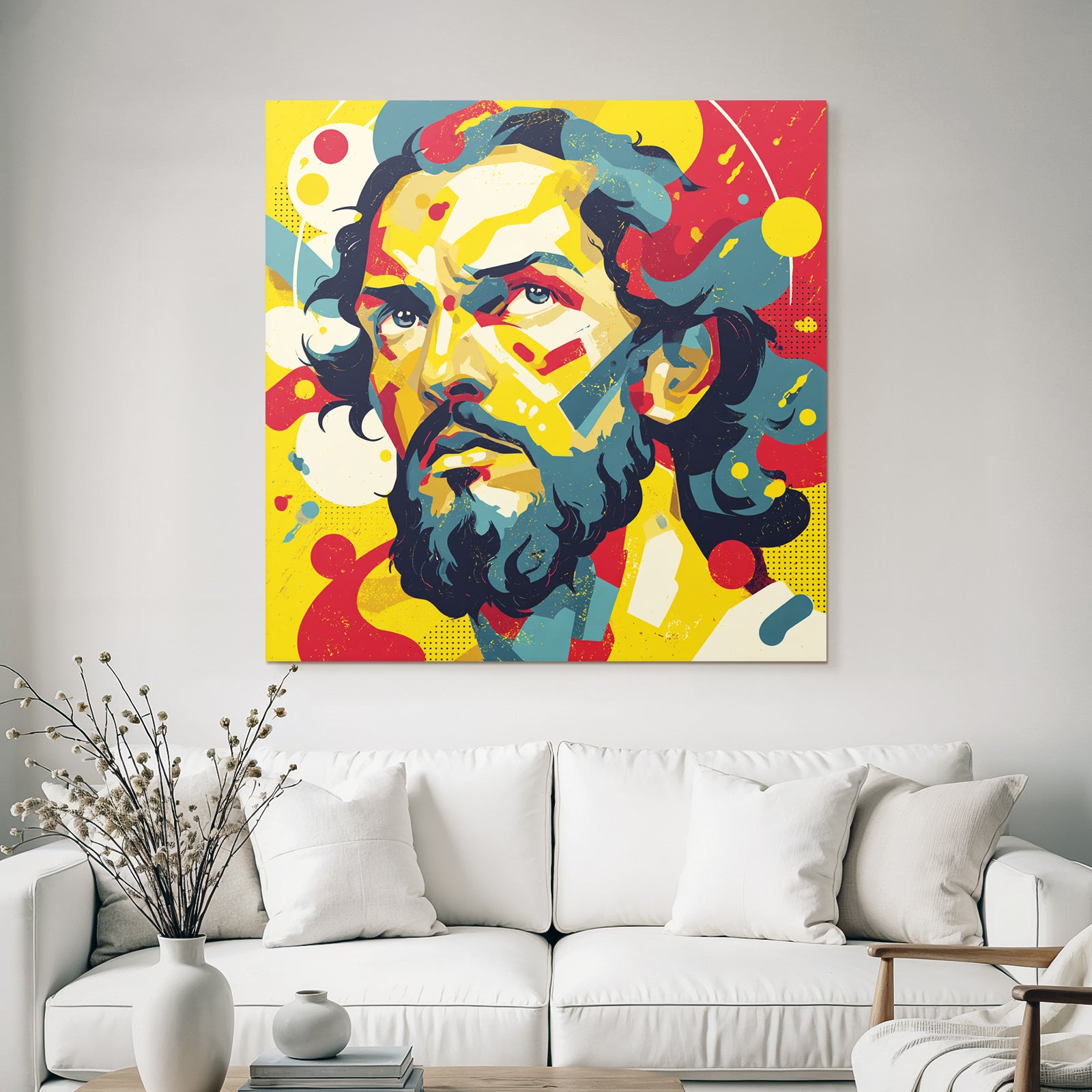 PopArt Abstraktes Porträt Des Mannes
