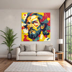 PopArt Abstraktes Porträt Des Mannes