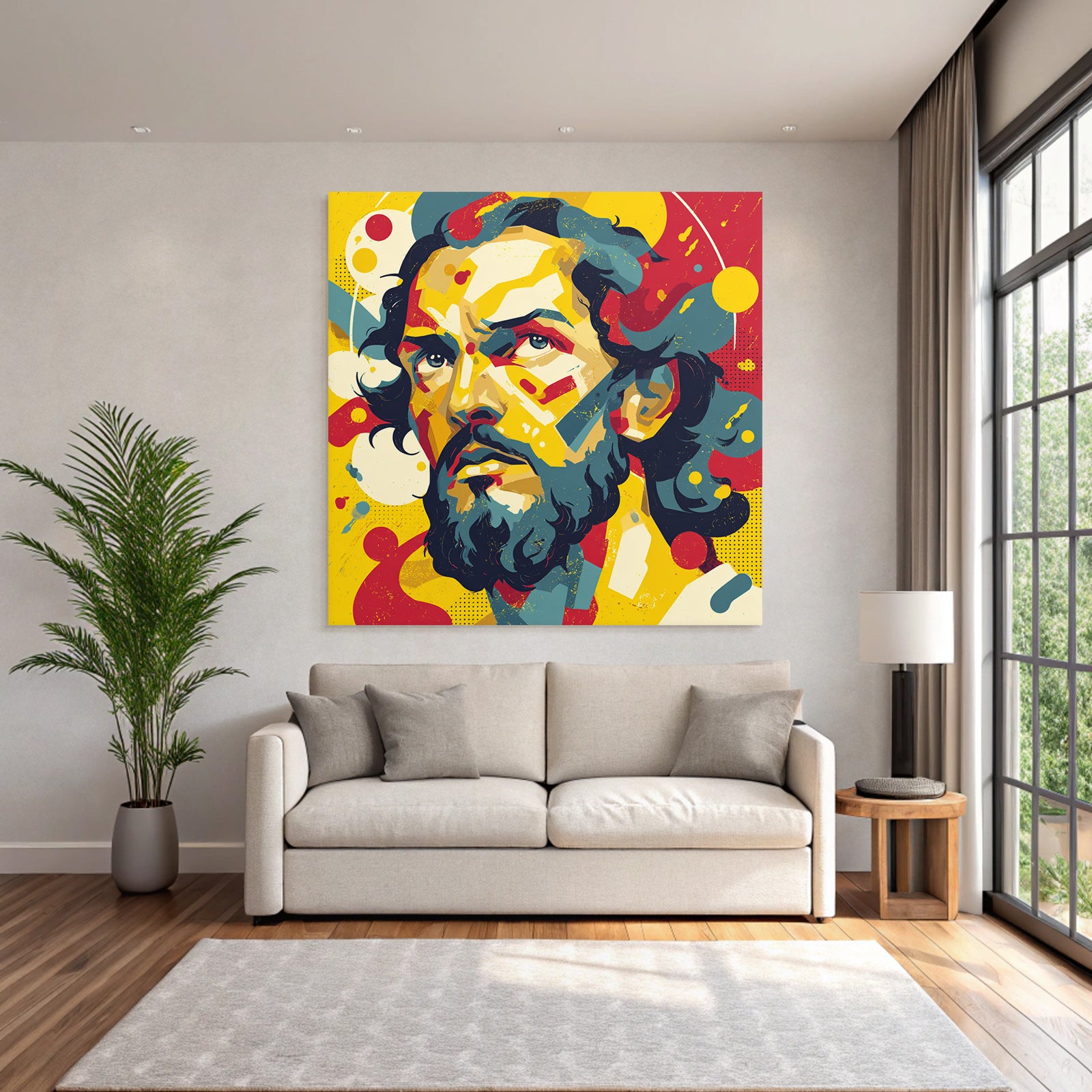 PopArt Abstraktes Porträt Des Mannes