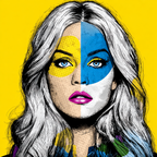 PopArt Bunte Frau Mit Leuchtender Gesichtsbemalung | Pop Art | Stilrichtungen