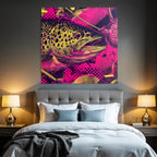 PopArt Bunte Forelle Illustration
