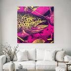PopArt Bunte Forelle Illustration