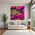PopArt Bunte Forelle Illustration