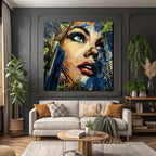 PopArt Fraünportrait Stadt Natur Kunst