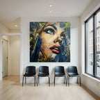 PopArt Fraünportrait Stadt Natur Kunst