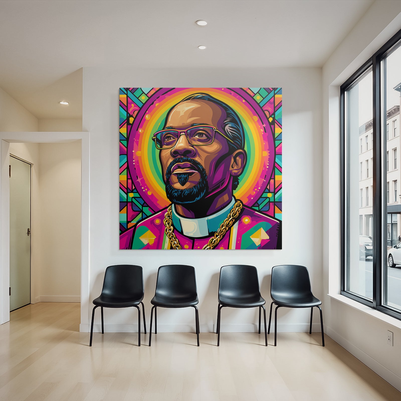 PopArt Mann Als Moderne Religiöse Ikone