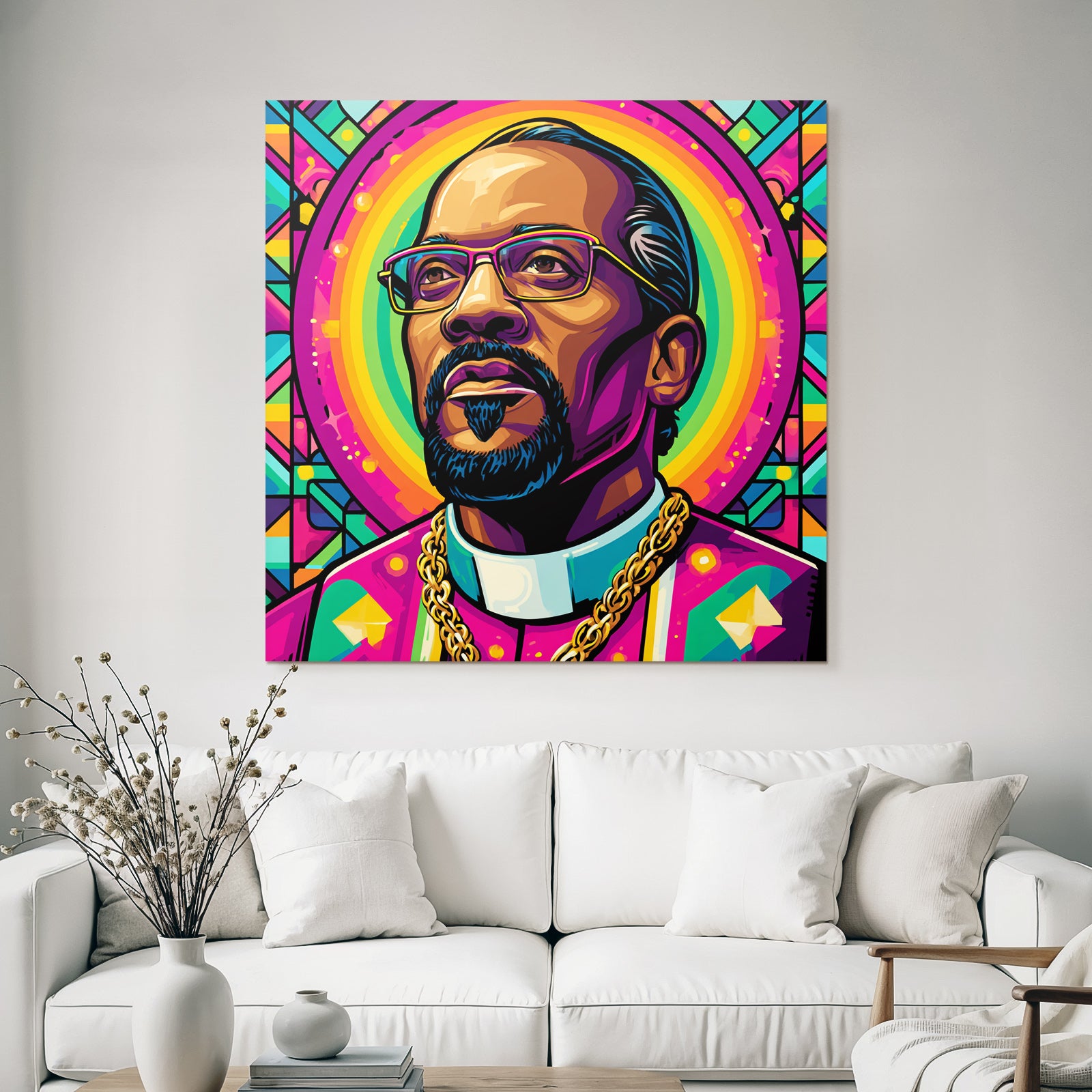 PopArt Mann Als Moderne Religiöse Ikone