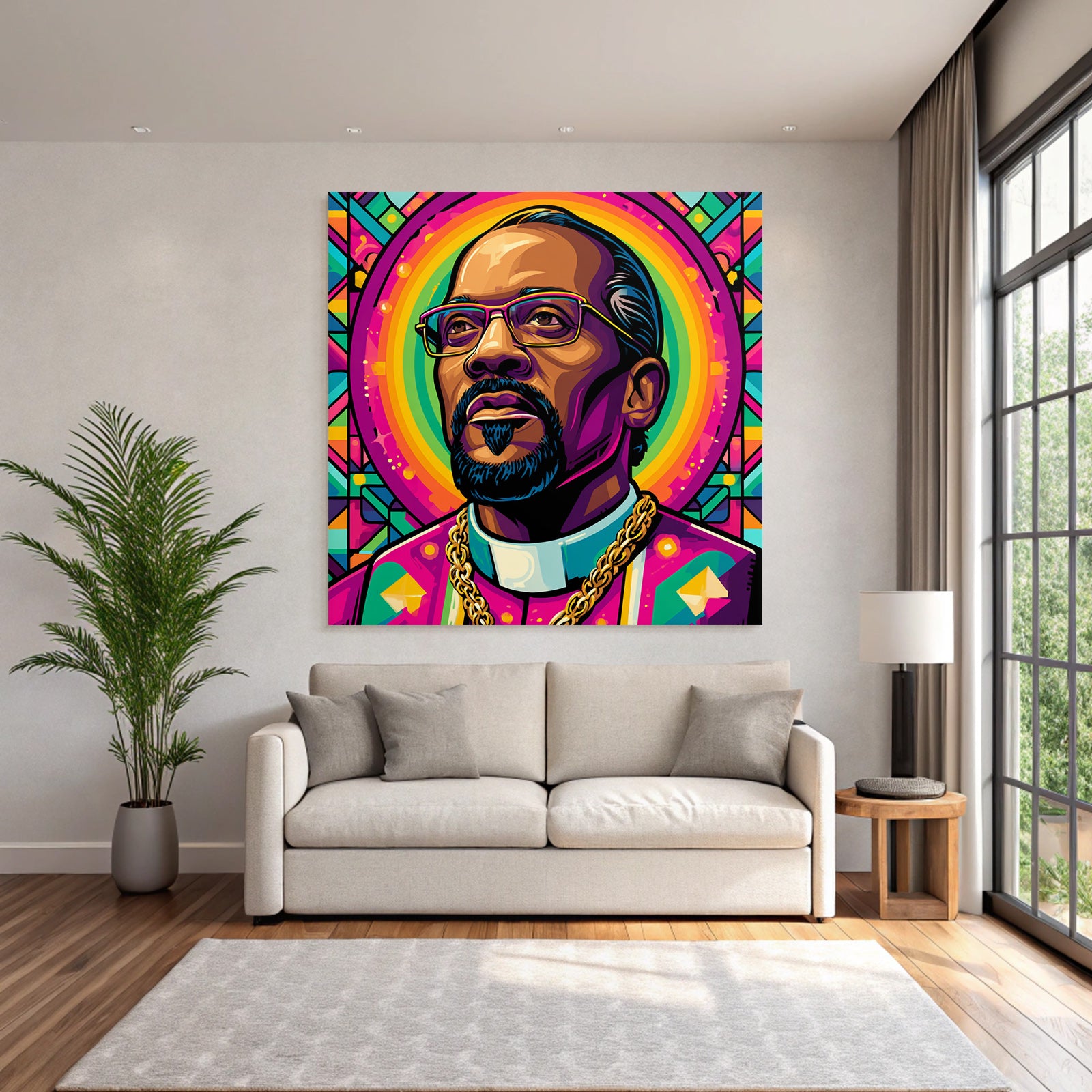 PopArt Mann Als Moderne Religiöse Ikone