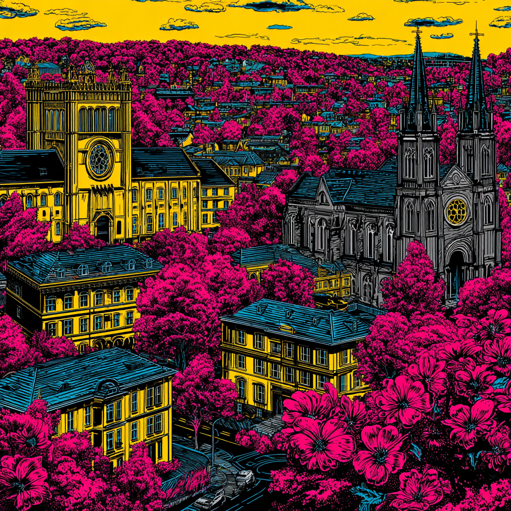 PopArt Moderne Stadtlandschaft Mit Lebendigen Farben | Pop Art | Stilrichtungen