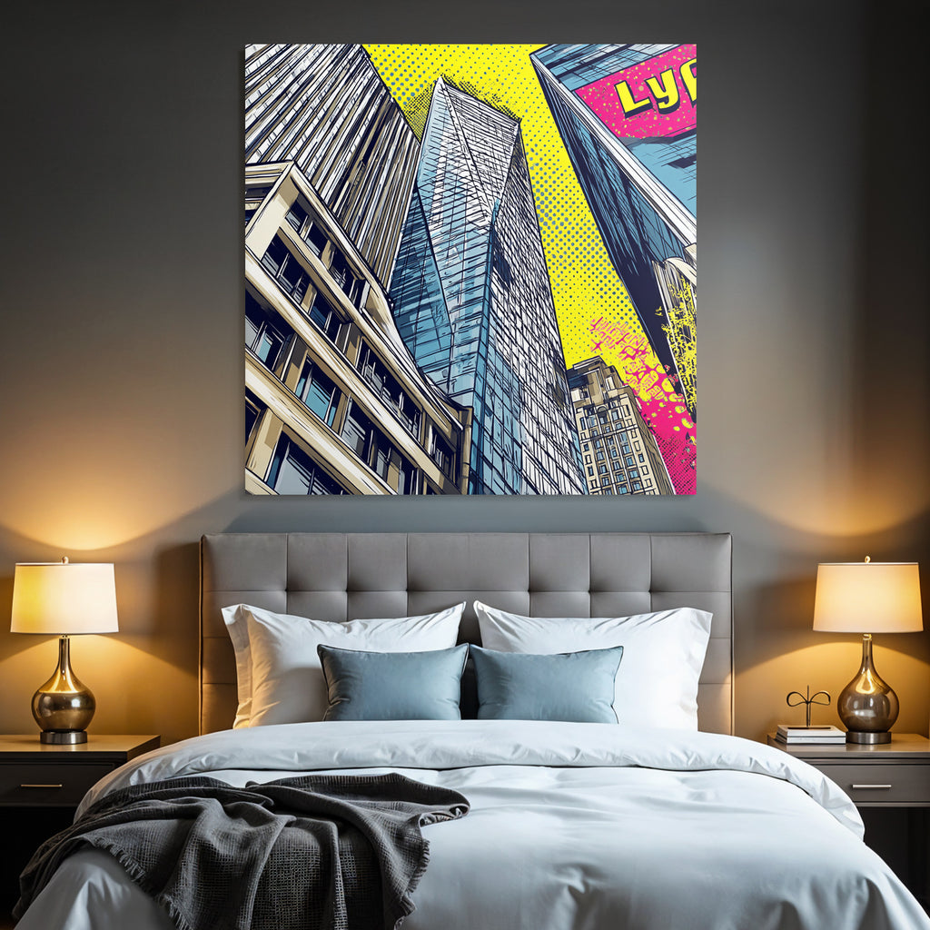 PopArt Popart Stadtlandschaft Moderne Hochhaeuser