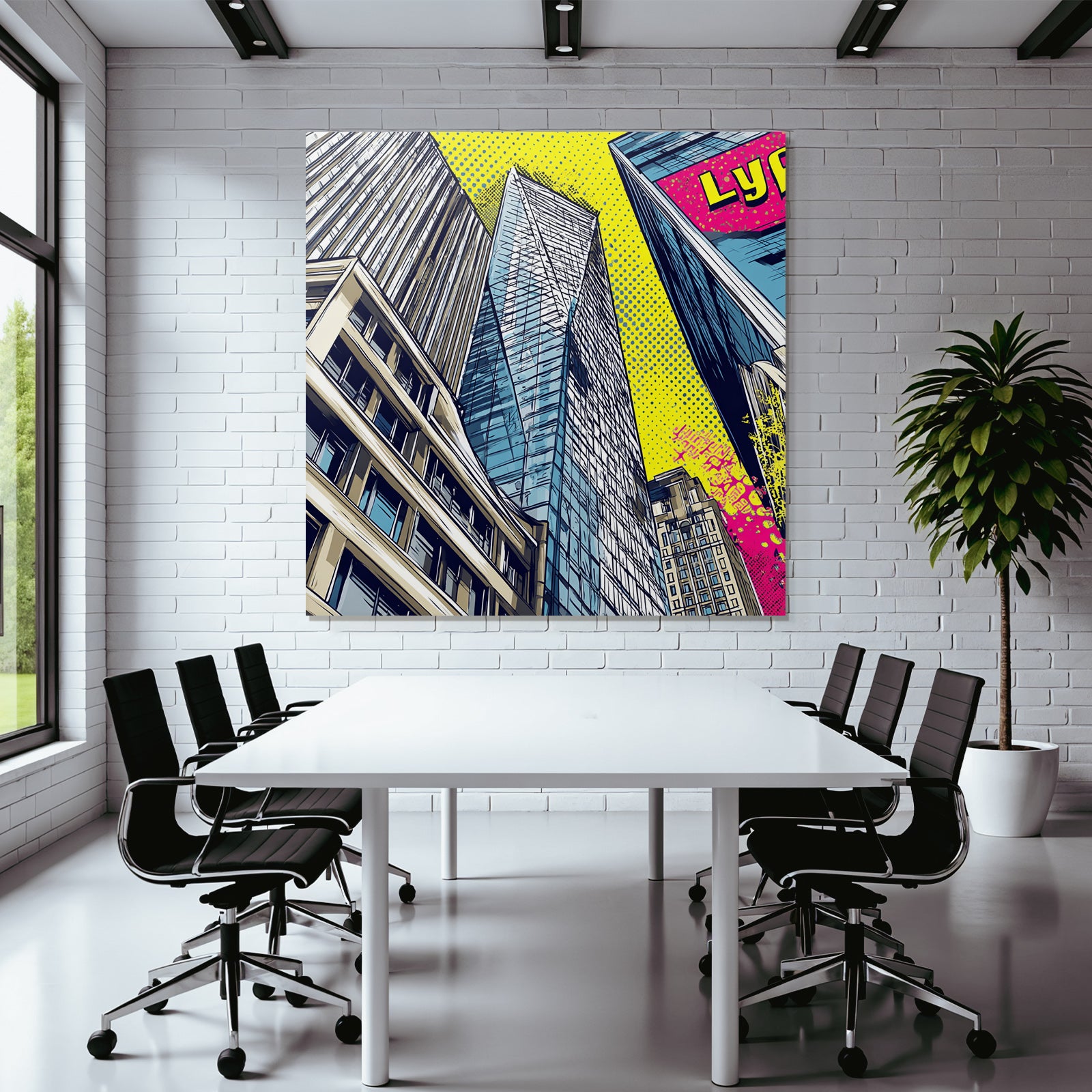 PopArt Popart Stadtlandschaft Moderne Hochhaeuser