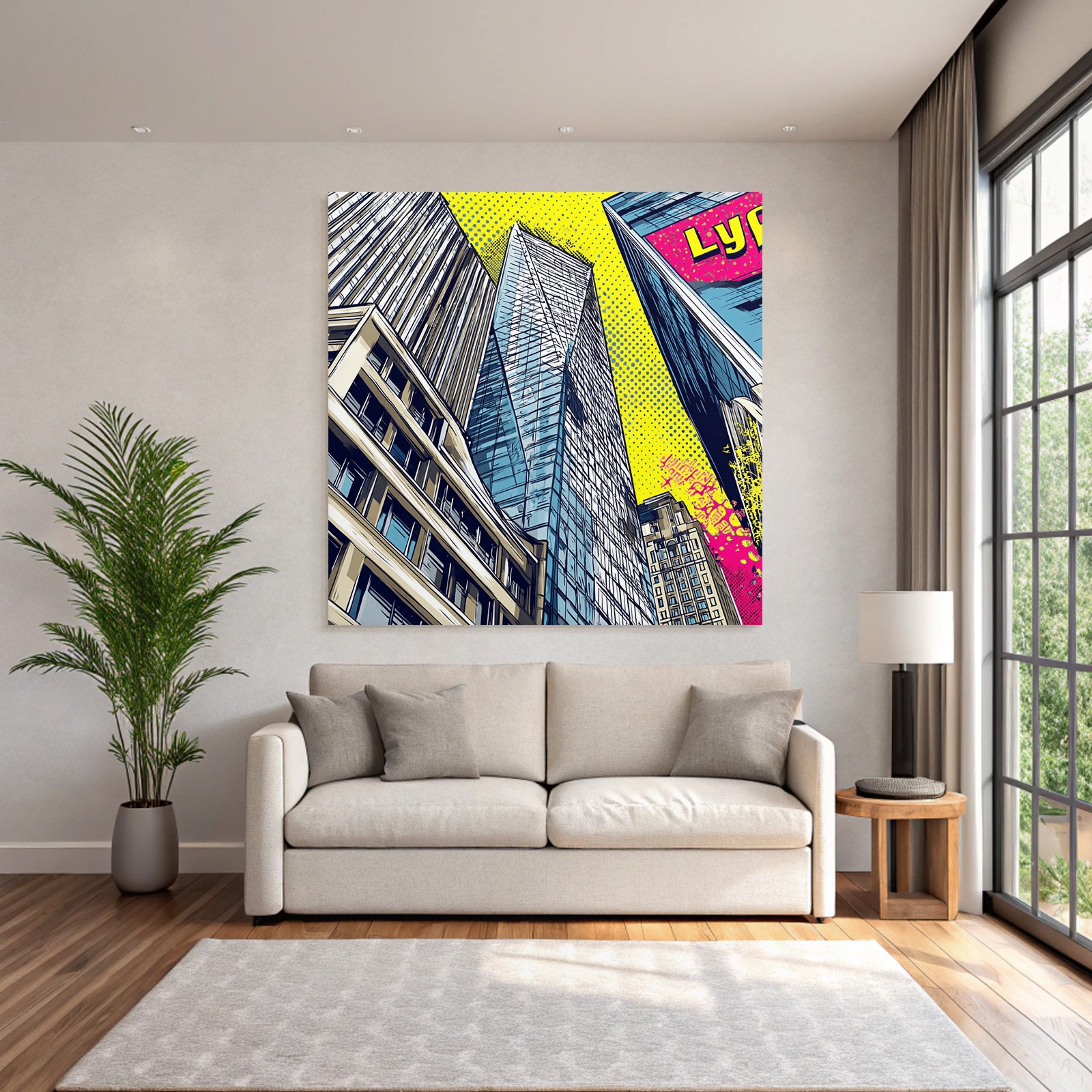 PopArt Popart Stadtlandschaft Moderne Hochhaeuser