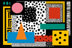 PopArt Abstraktes Design Mit Geometrischen Formen Und Mustern | Pop Art | Stilrichtungen